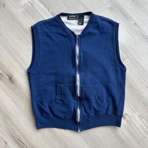 vancort 80s zip up sweatshirt vest